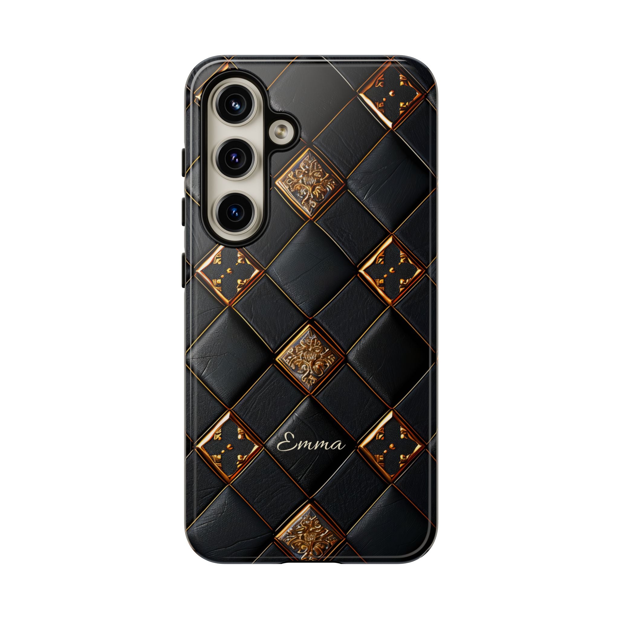 Phone Cases - Luxury Checkers Pattern Tough Cases for iPhone and Samsung Galaxy