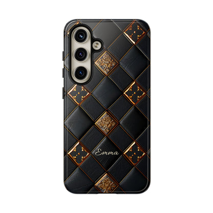 Phone Cases - Luxury Checkers Pattern Tough Cases for iPhone and Samsung Galaxy
