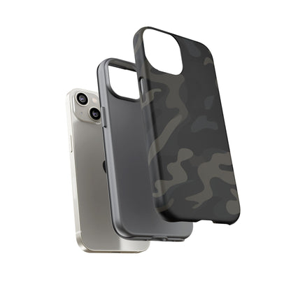 Black Camouflage Phone Case for iPhone, Samsung and Google Pixel