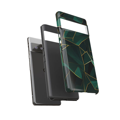 Emerald Veil - Geometric Luxe Phone Case