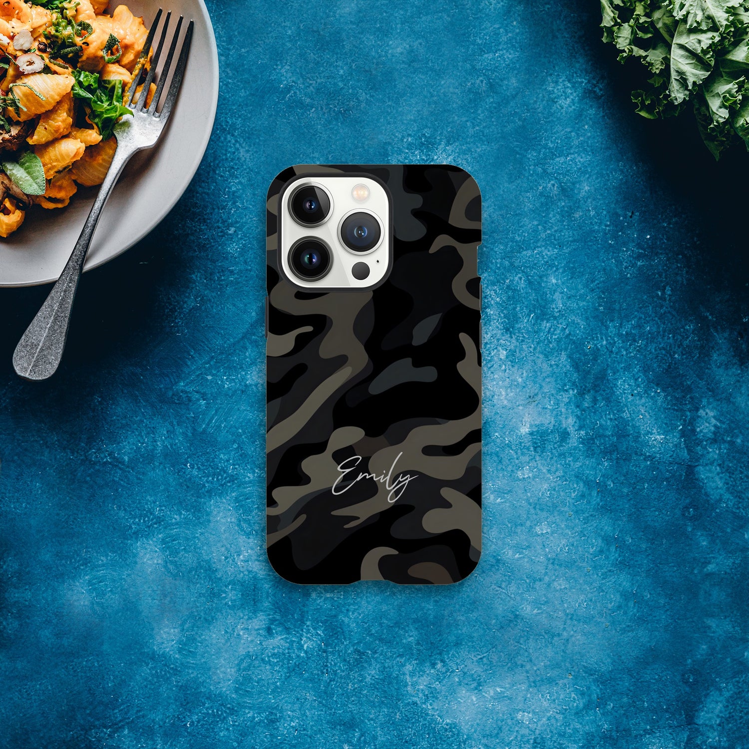 Personalized Camouflage iPhone Case - Tough Double-Layered Protection Cover iPhone 13 Pro