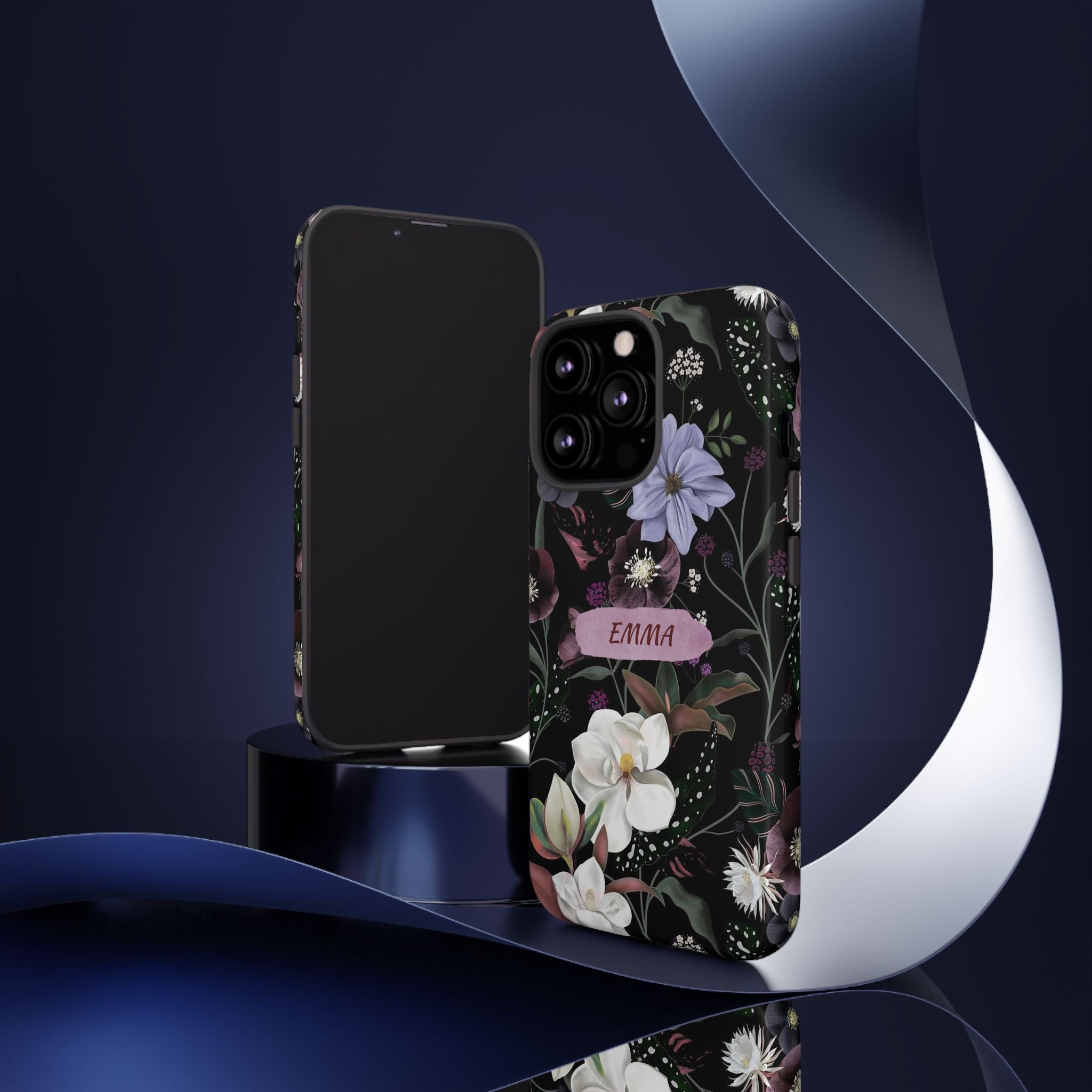 Phone Cases, Personalised Floral Pattern Ultra Plus Pro Cover, iPhone 16, 15, 14, 13+, Samsung Galaxy S23, S22, Custom Case