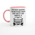 Funny Defender Mug – 11oz Luxury Car Driver Gift, Bold Statement Coffee Cup, Land Rover, Range Rover Lover Gift for Him or Her Ceramic Pink