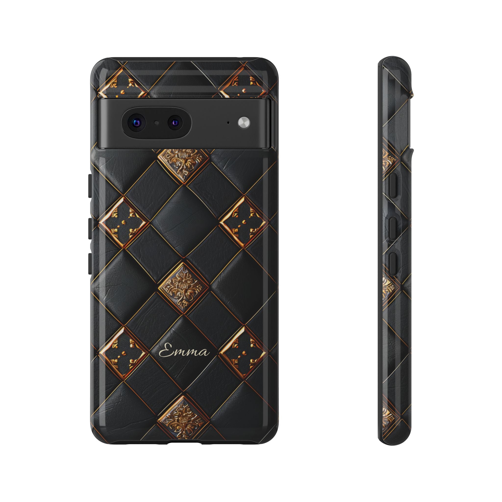 Phone Cases - Luxury Checkers Pattern Tough Cases for iPhone and Samsung Galaxy