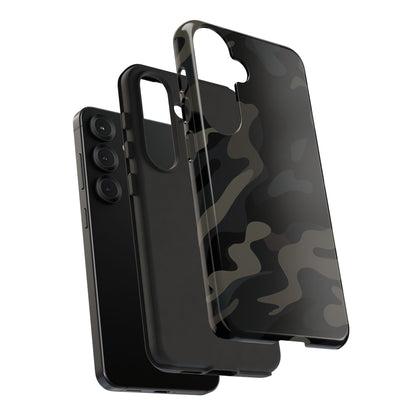 Black Camouflage Phone Case for iPhone, Samsung and Google Pixel