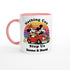 Personalized Disney Mug - Mickey & Minnie Runaway Railway Gift, Magic Kingdom Coffee Mug, Disneyland Keepsake Ceramic Pink
