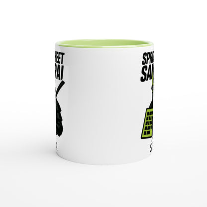 Spreadsheet Samurai Mug – Funny Office Coffee Cup | 11oz Gift for Excel Nerds, Data Analysts &amp; Accountants | Geeky Productivity Humor