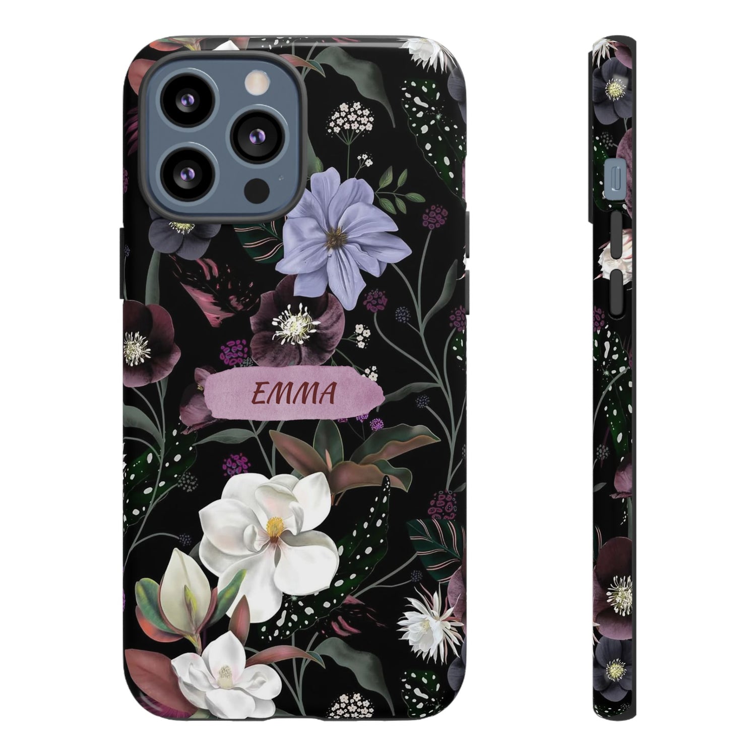 Phone Cases, Personalised Floral Pattern Ultra Plus Pro Cover, iPhone 16, 15, 14, 13+, Samsung Galaxy S23, S22, Custom Case