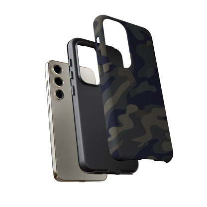 Black Camouflage Phone Case for iPhone, Samsung and Google Pixel