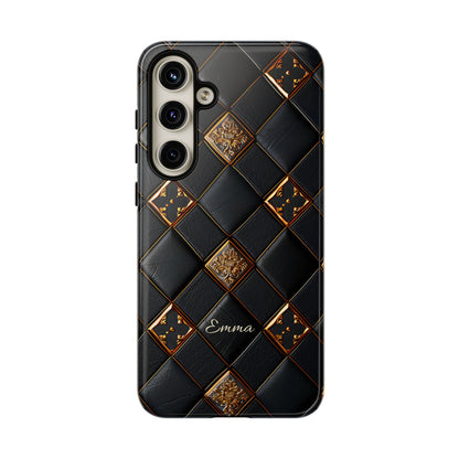 Phone Cases - Luxury Checkers Pattern Tough Cases for iPhone and Samsung Galaxy