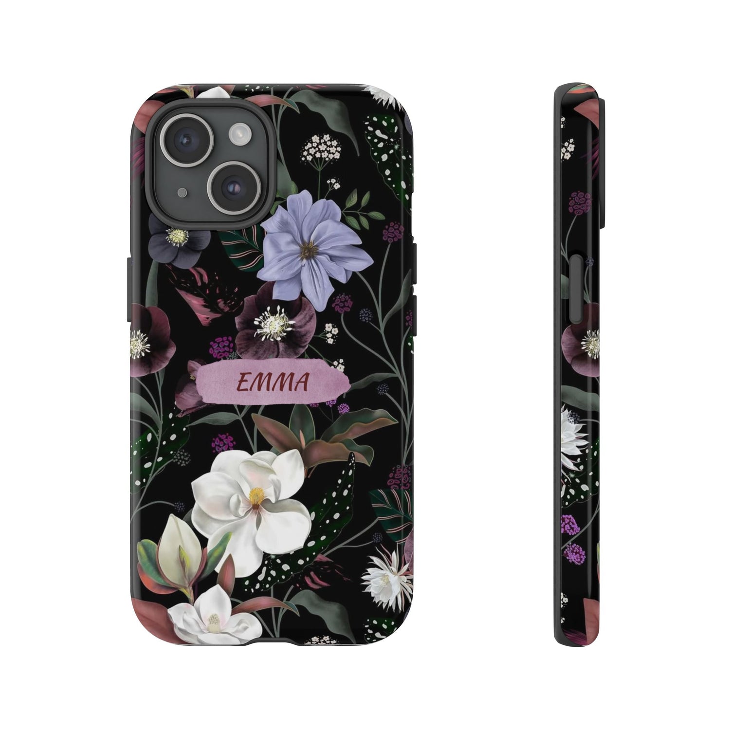 Phone Cases, Personalised Floral Pattern Ultra Plus Pro Cover, iPhone 16, 15, 14, 13+, Samsung Galaxy S23, S22, Custom Case