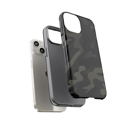Black Camouflage Phone Case for iPhone, Samsung and Google Pixel