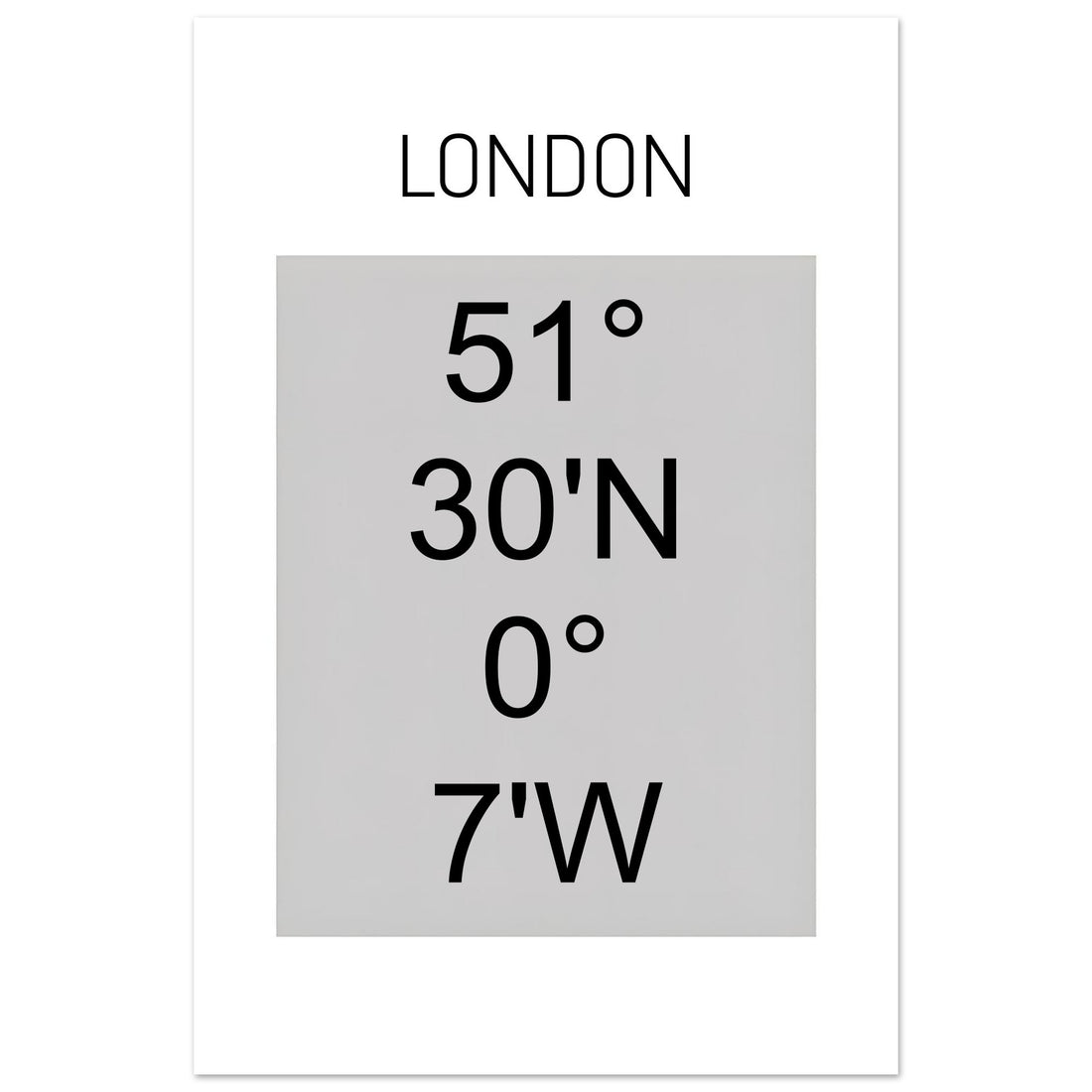 Sheffield Coordinates Poster Print | Minimalist Unframed Wall Art Decor A3 A4 A5 40x60 cm 16x24″