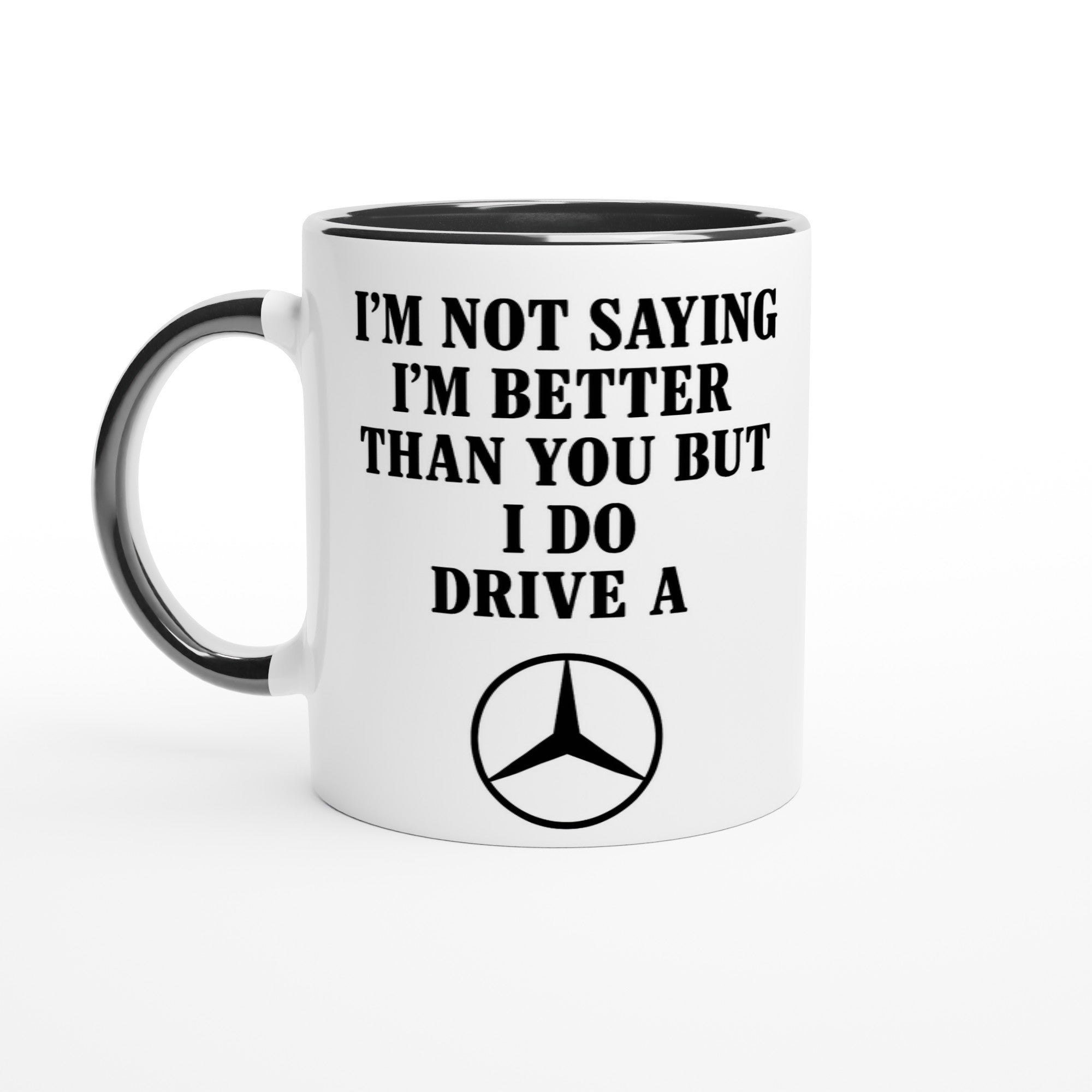 Personalized Mercedes Benz Mug - Custom Car Lover Gift - 11oz Ceramic Mug in Colors