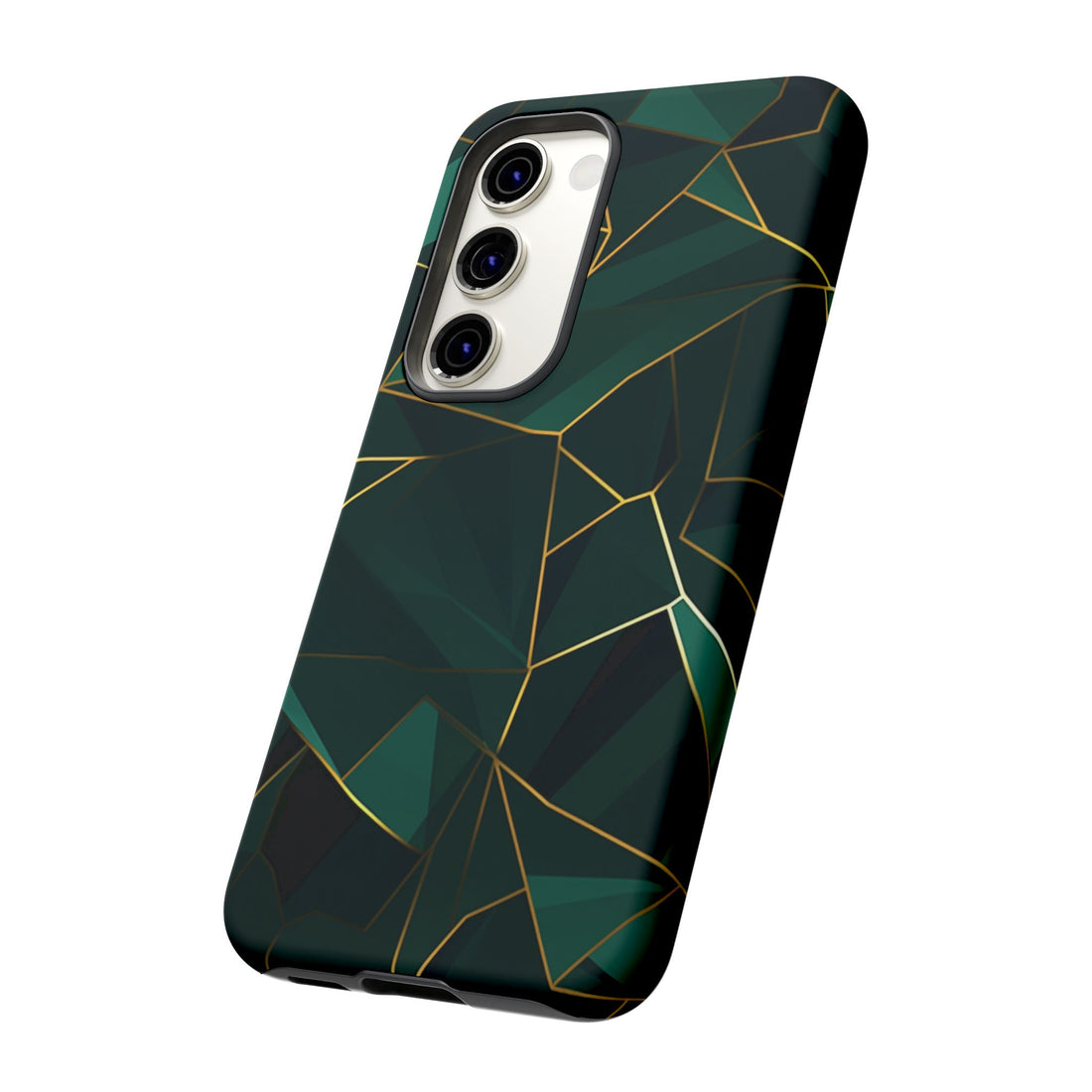 Emerald Veil - Geometric Luxe Phone Case