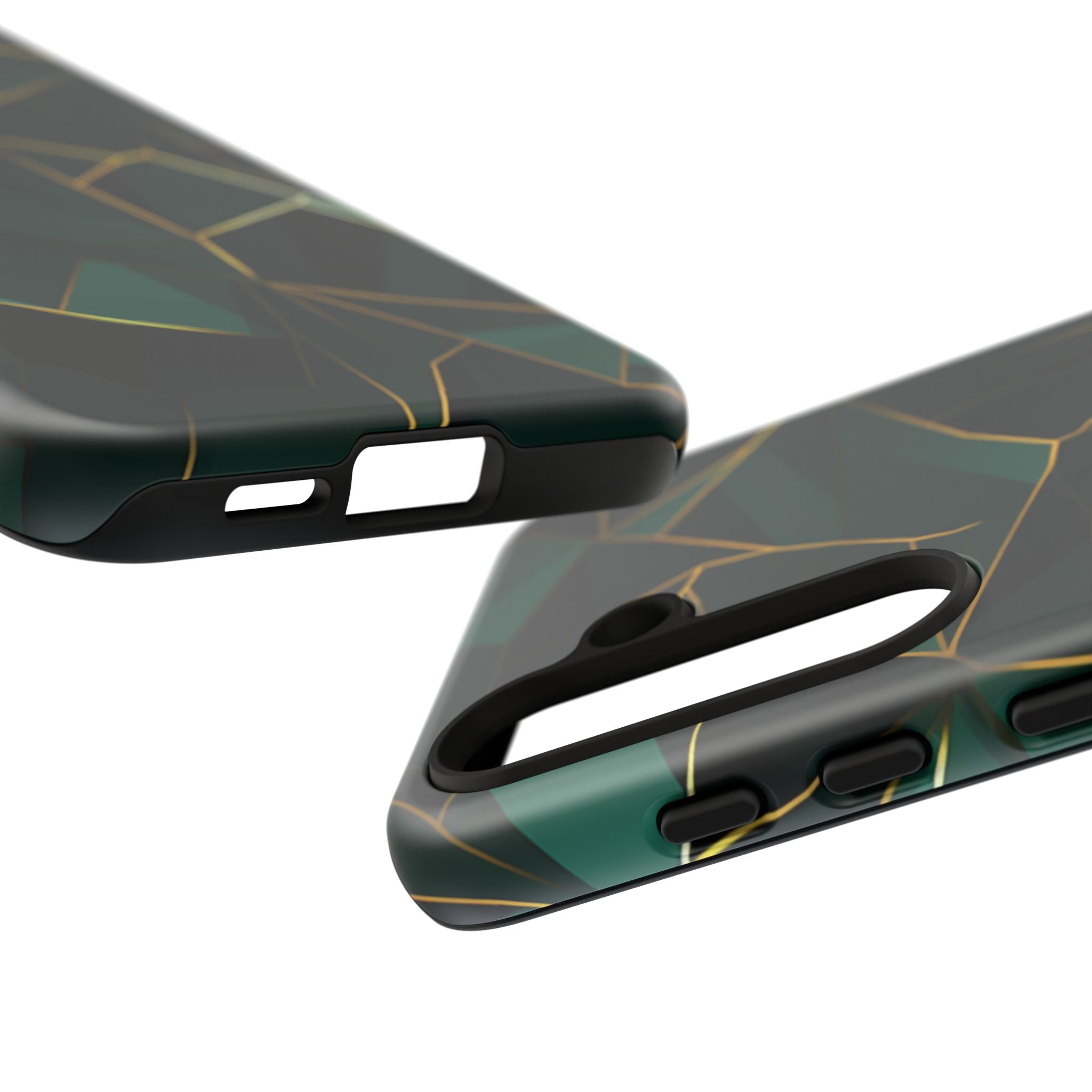 Emerald Veil - Geometric Luxe Phone Case