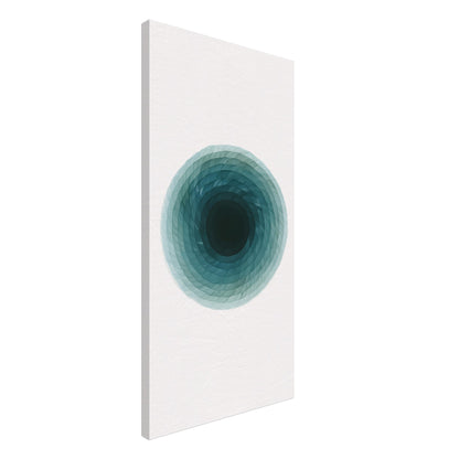 Deep Tranquility Canvas – Abstract Watercolor Spiral Art Print - Slim Canvas - Wall Art 40x80 cm 16x32″