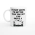 Funny Porsch Mug - 11oz Luxury Car Driver Gift - Ceramic Coffee Cup Ceramic White