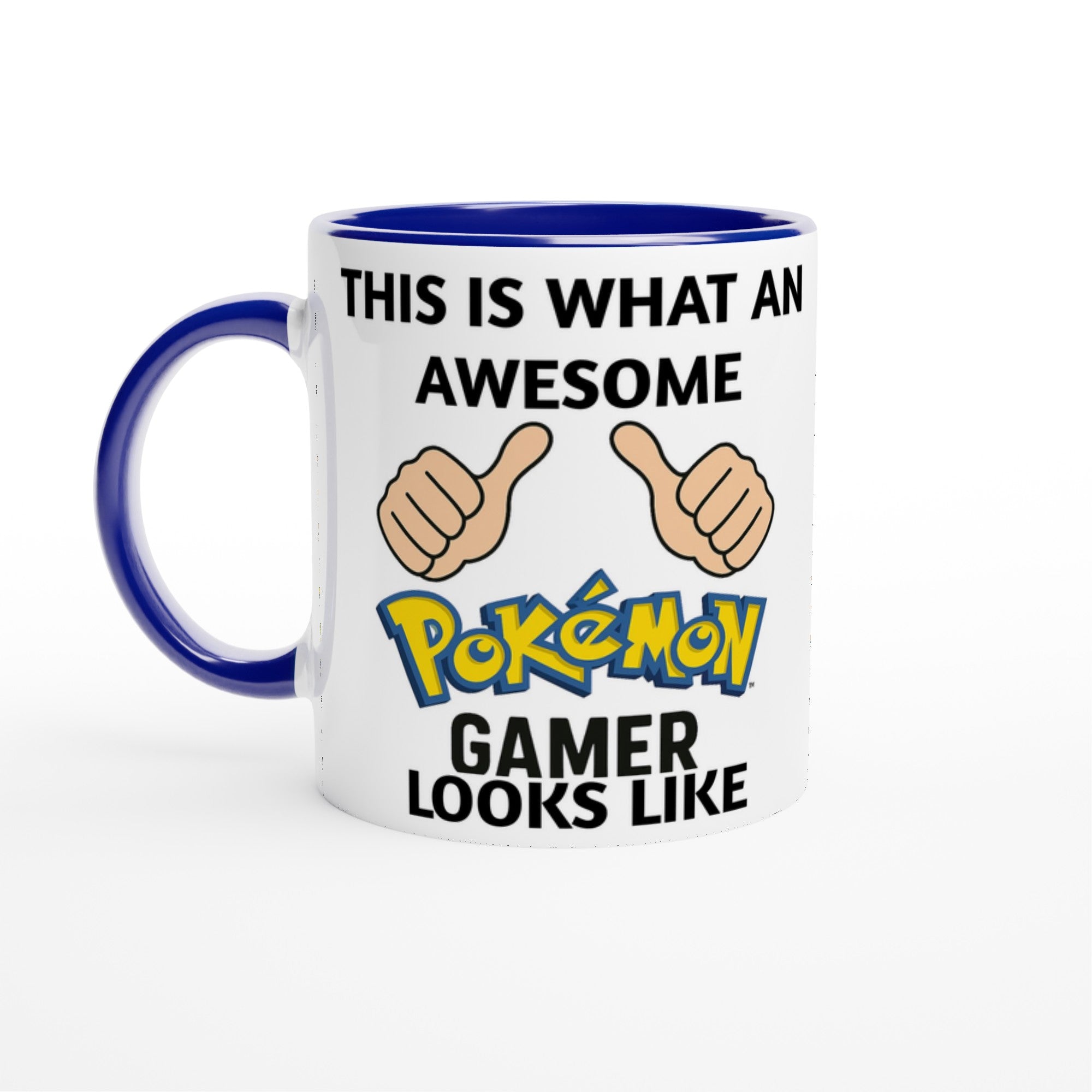 Pokémon Gamer Mug – Funny Gift for Nintendo Fans – This Is What an Awesome Pokémon Gamer Looks Like – 11oz Coffee Cup for Kids &amp; Teens Ceramic Blue