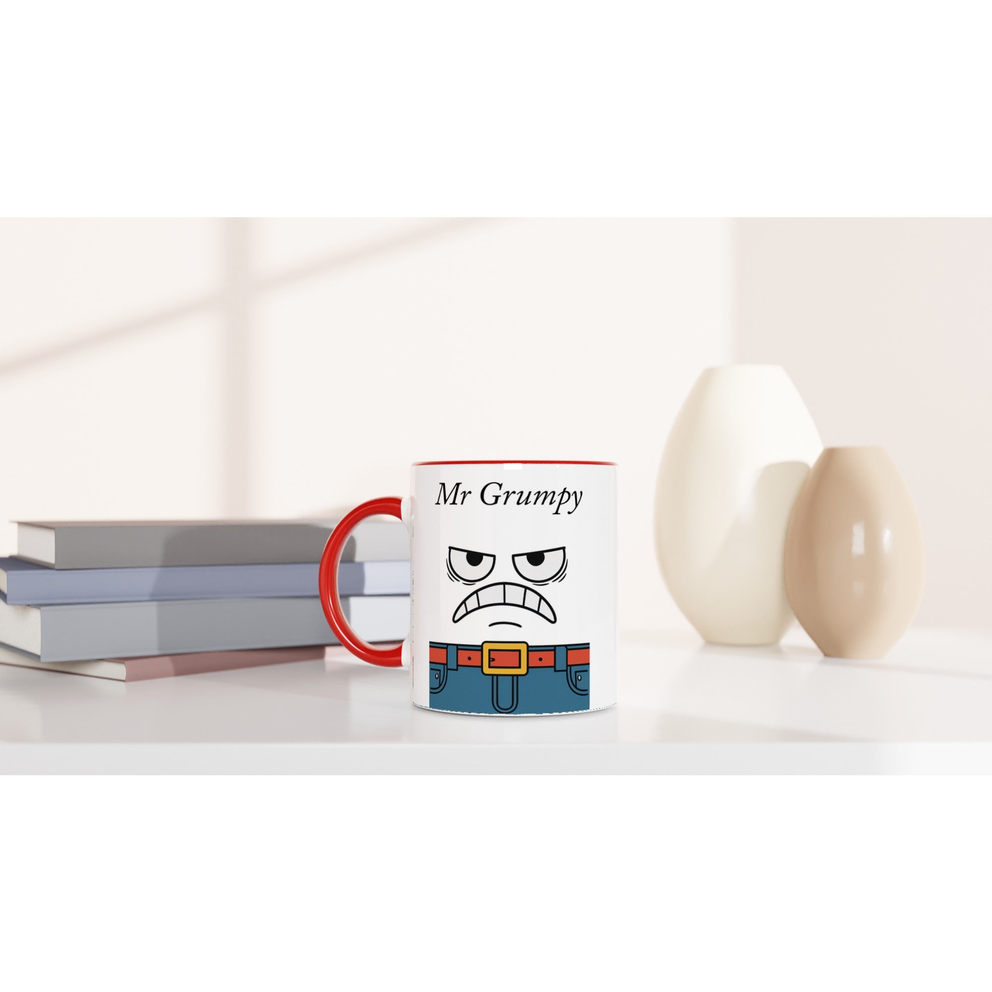 Mr Grumpy Mug – Funny Ceramic Coffee Cup – Gift for Coffee Lovers – Dishwasher &amp; Microwave Safe