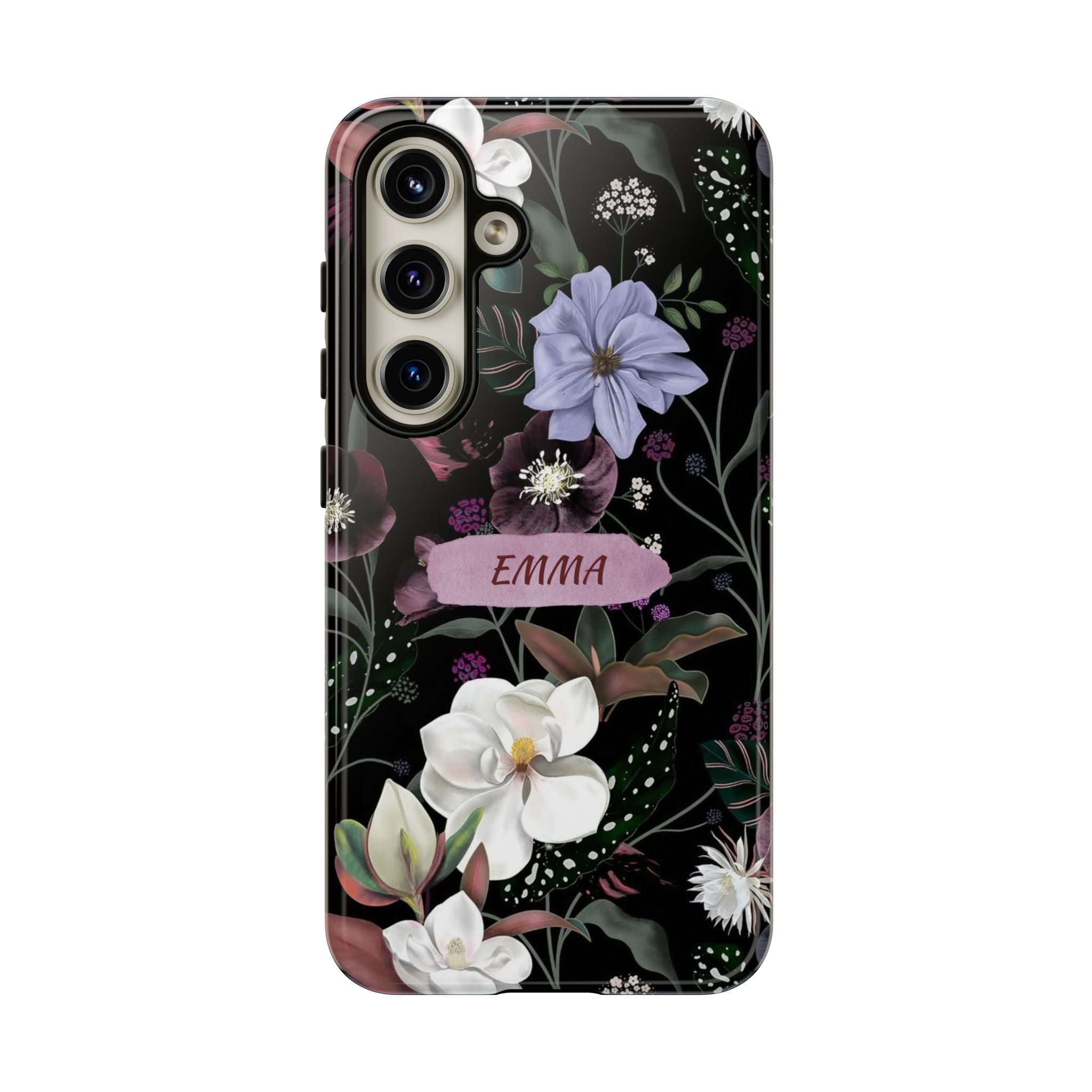 Phone Cases, Personalised Floral Pattern Ultra Plus Pro Cover, iPhone 16, 15, 14, 13+, Samsung Galaxy S23, S22, Custom Case