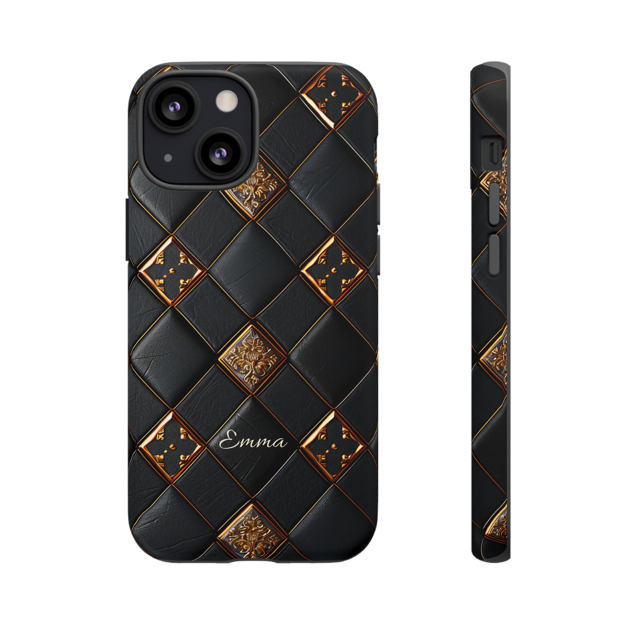 Phone Cases - Luxury Checkers Pattern Tough Cases for iPhone and Samsung Galaxy