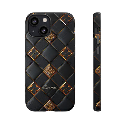 Phone Cases - Luxury Checkers Pattern Tough Cases for iPhone and Samsung Galaxy