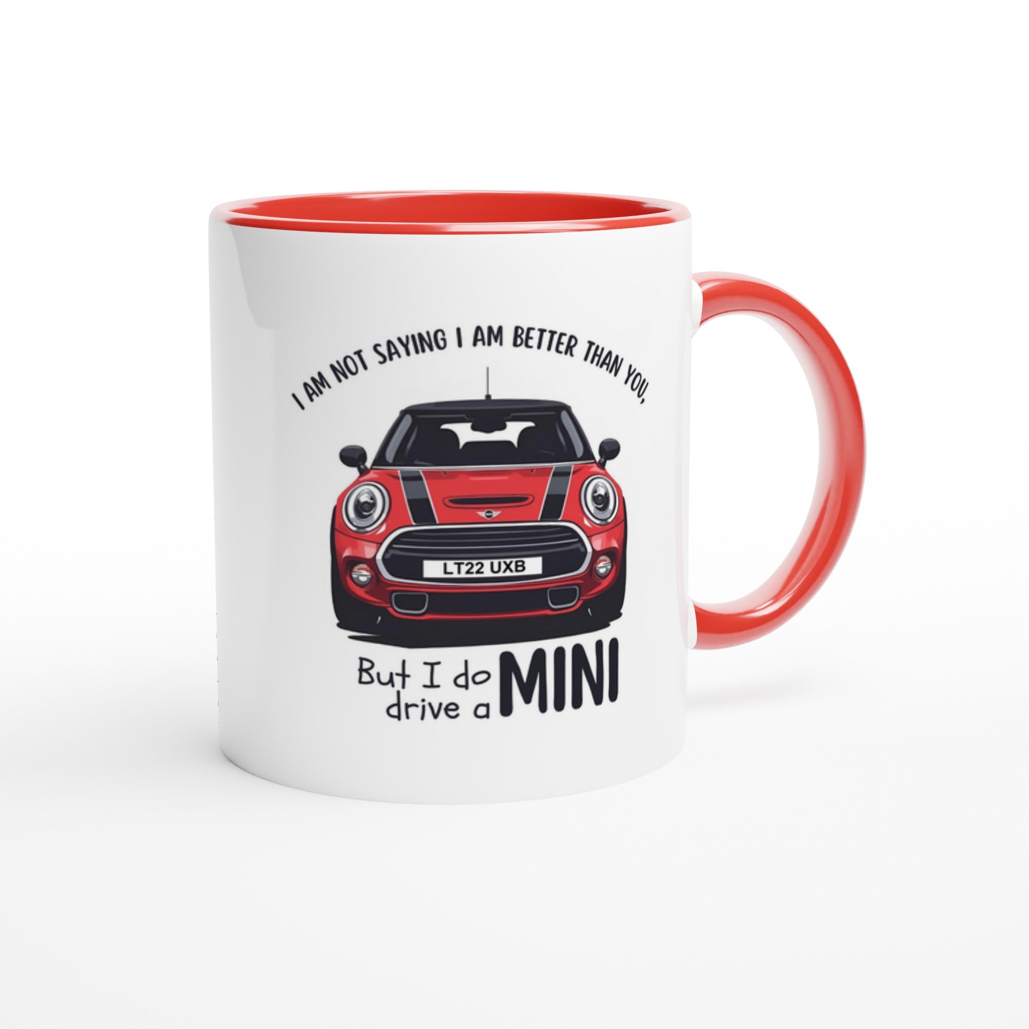 Cool Mini Cooper Mug - Funny Custom Car Gift - 11oz Ceramic Coffee Cup