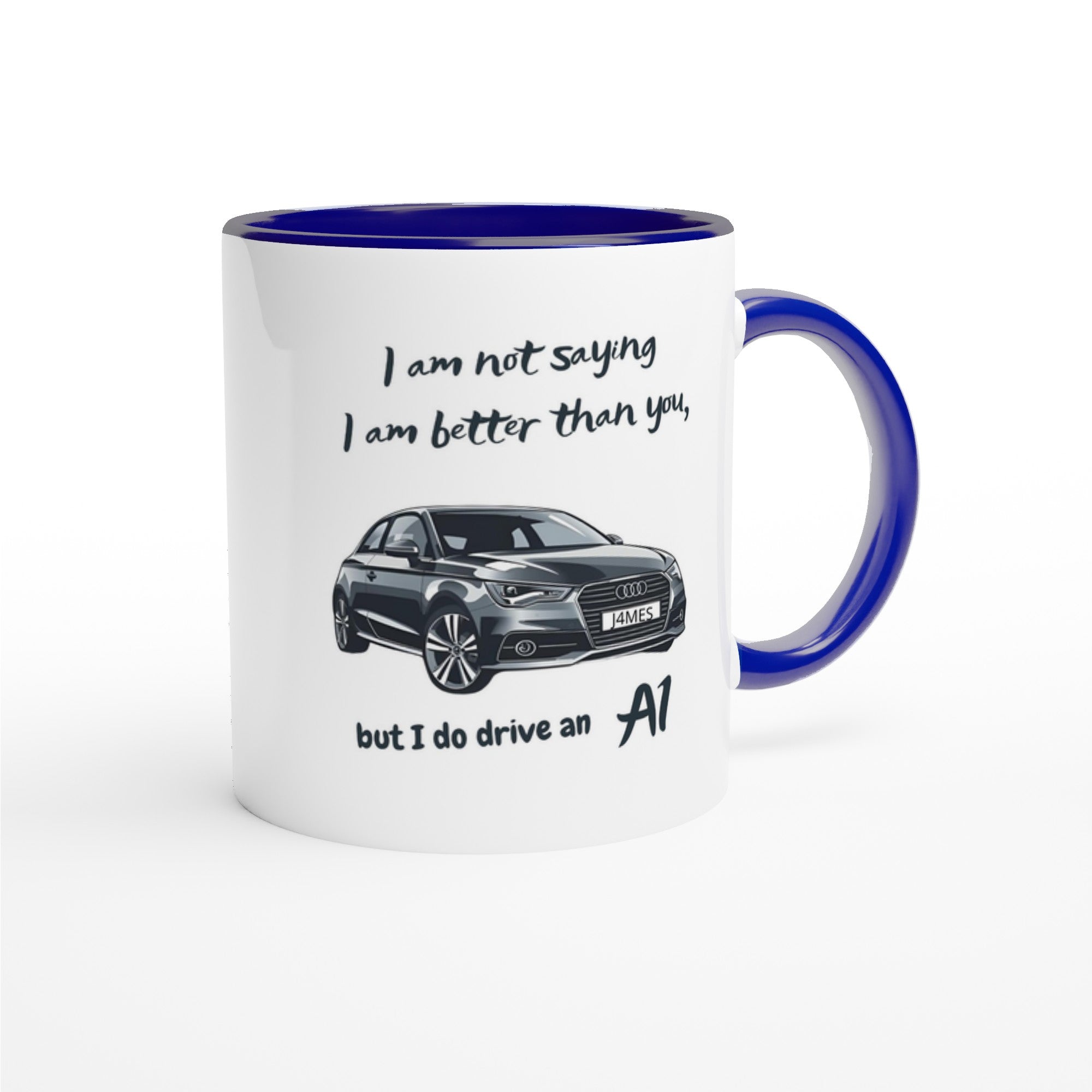 Funny Personalized Audi Mug - 11oz Ceramic Coffee Cup for Car Lovers - Dishwasher &amp; Microwave Safe