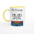 Mr Grumpy Mug – Funny Ceramic Coffee Cup – Gift for Coffee Lovers – Dishwasher & Microwave Safe Ceramic Yellow