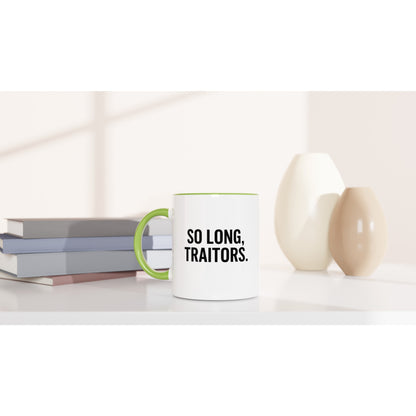 So Long, Traitors Mug - Funny Employee Leaving Gift - Ceramic Coffee Cup