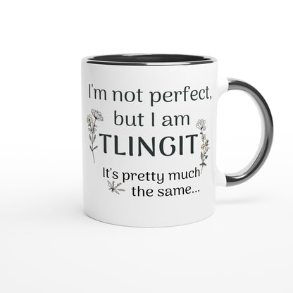 Proud Tlingit First Nations Mug | 11oz Coffee Cup | Native Community Lover Gift Ceramic Black