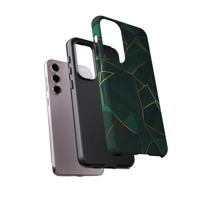 Emerald Veil - Geometric Luxe Phone Case