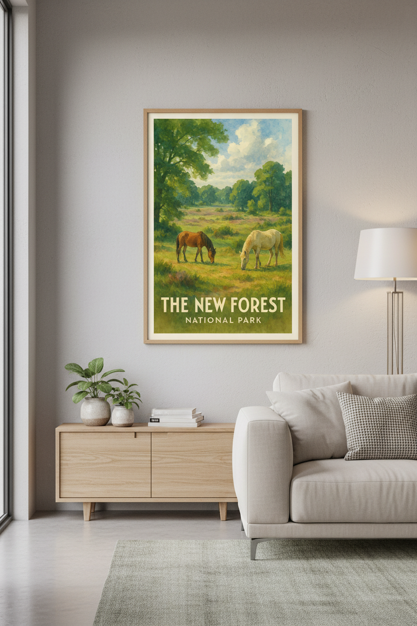 Emerald Canopy – New Forest National Park Art Print 40x60 cm 16x24″