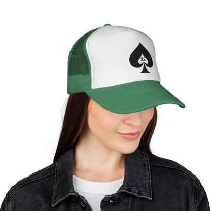 Ace of Spades Trucker Hat - Stylish Mesh Cap for Gamers, Outdoor Adventures &amp; Festivals | Adjustable Snapback