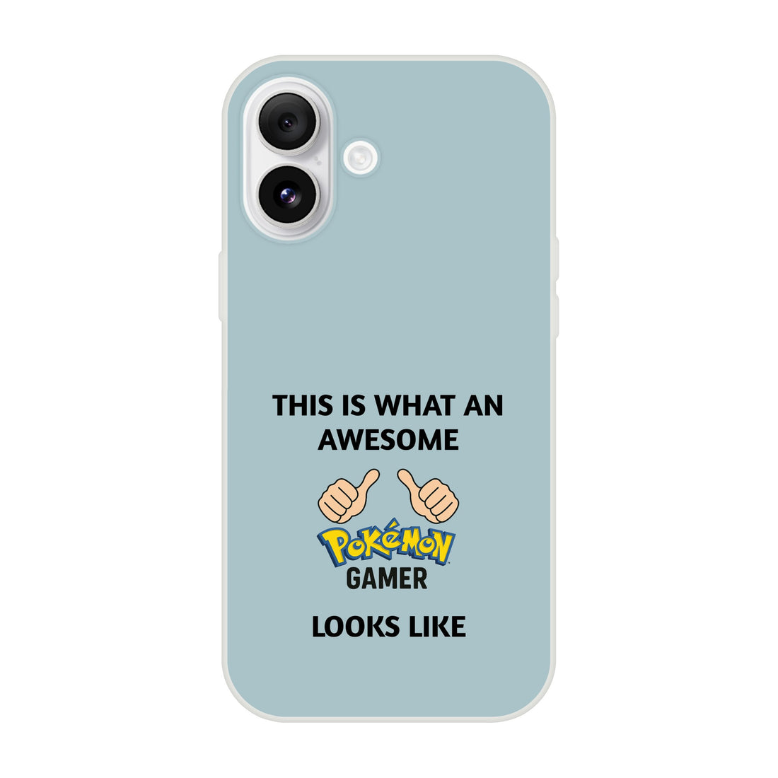 Awesome Pokémon Gamer iPhone Case - Cute & Funny Flexi Case iPhone 16 Plus