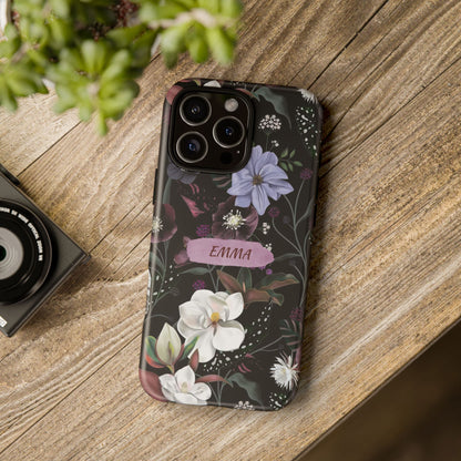 Phone Cases, Personalised Floral Pattern Ultra Plus Pro Cover, iPhone 16, 15, 14, 13+, Samsung Galaxy S23, S22, Custom Case