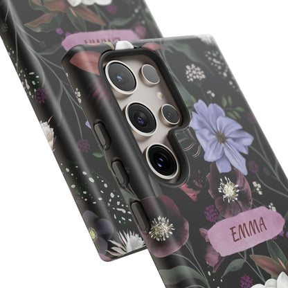 Phone Cases, Personalised Floral Pattern Ultra Plus Pro Cover, iPhone 16, 15, 14, 13+, Samsung Galaxy S23, S22, Custom Case