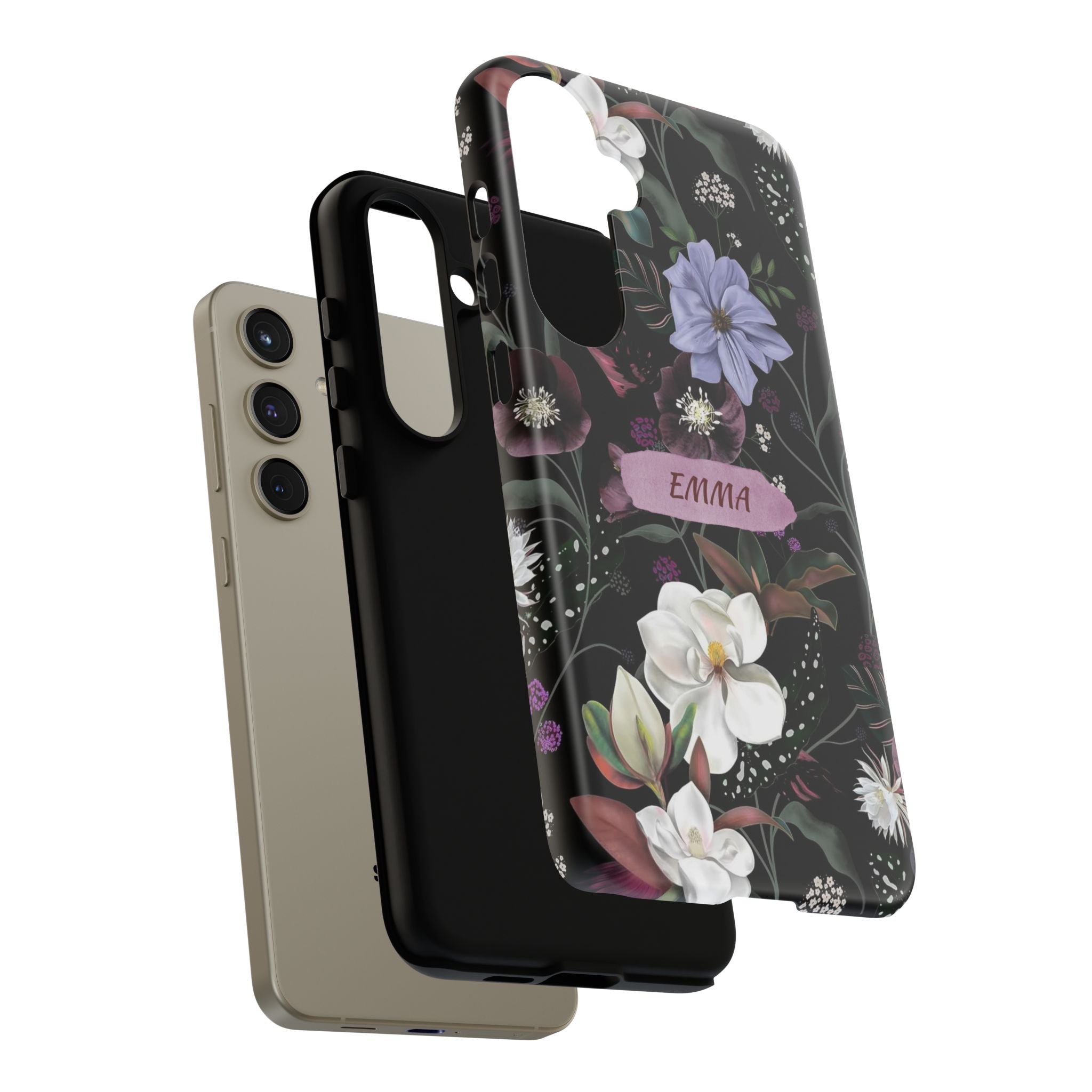 Phone Cases, Personalised Floral Pattern Ultra Plus Pro Cover, iPhone 16, 15, 14, 13+, Samsung Galaxy S23, S22, Custom Case