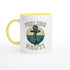 Feeling Nauti Mug - Ceramic Coffee Cup for Sailors & Sea Lovers - Nautical Gift Ceramic Yellow