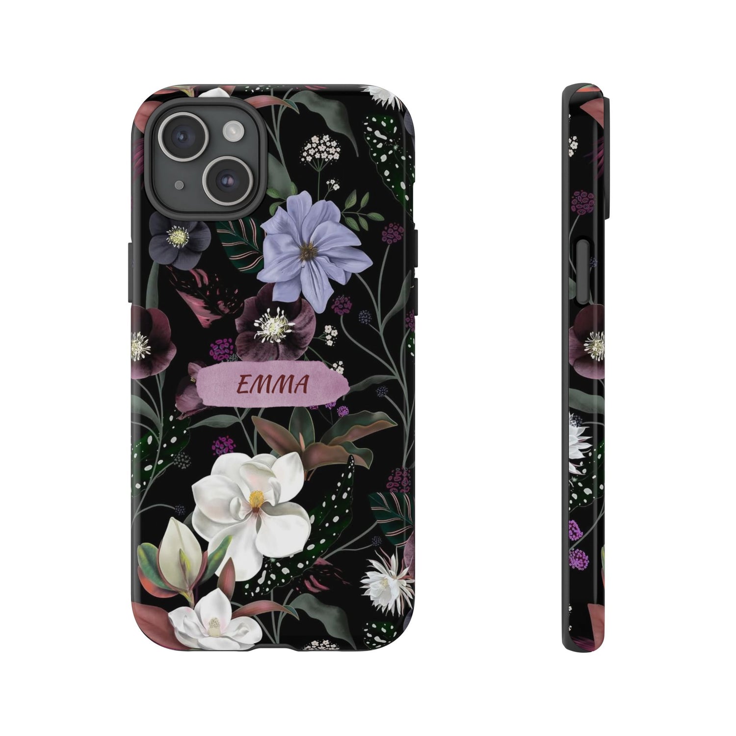 Phone Cases, Personalised Floral Pattern Ultra Plus Pro Cover, iPhone 16, 15, 14, 13+, Samsung Galaxy S23, S22, Custom Case