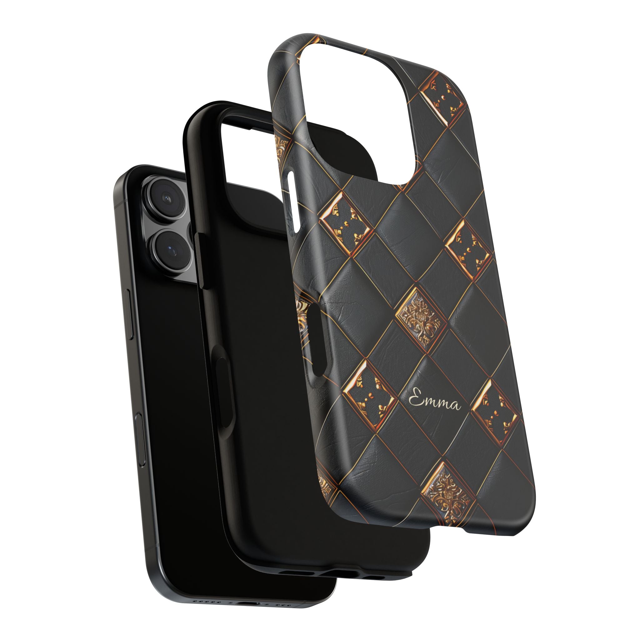 Phone Cases - Luxury Checkers Pattern Tough Cases for iPhone and Samsung Galaxy