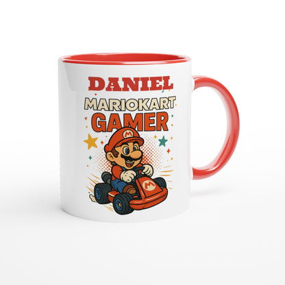 Custom Mario Kart Gamer Mug – Funny Gift for Gamers – 11oz Coffee Cup