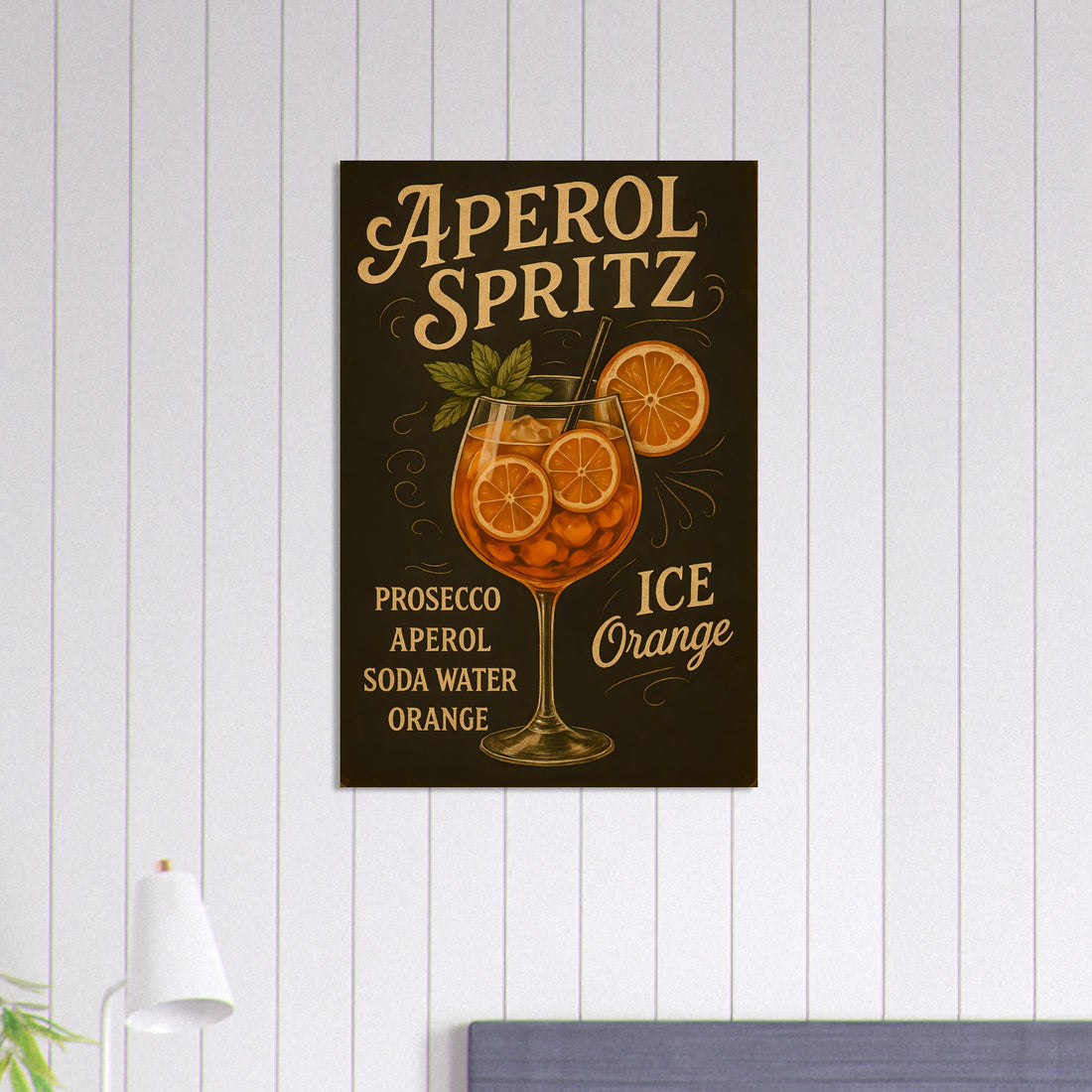 Aperol Spritz Poster - Stylish Art Print for Home Bar Decor - Perfect Gift for Cocktail Lovers 60x90 cm 24x36″