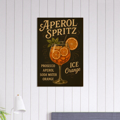 Aperol Spritz Poster - Stylish Art Print for Home Bar Decor - Perfect Gift for Cocktail Lovers 60x90 cm 24x36″