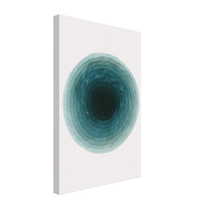 Deep Tranquility Canvas – Abstract Watercolor Spiral Art Print - Slim Canvas - Wall Art 30x45 cm 12x18″