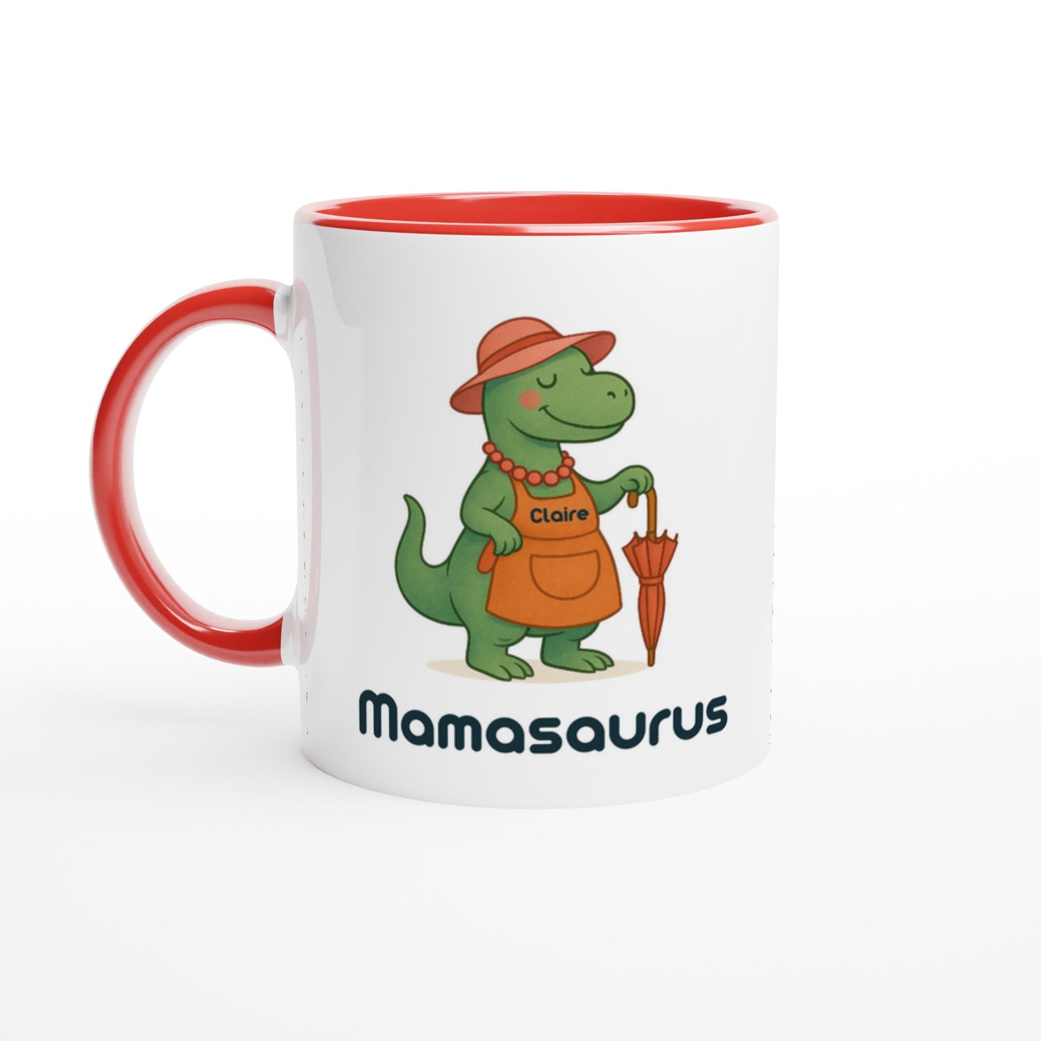 Mamasaurus Mug - Cute Dinosaur Coffee Cup - Perfect Gift for Moms