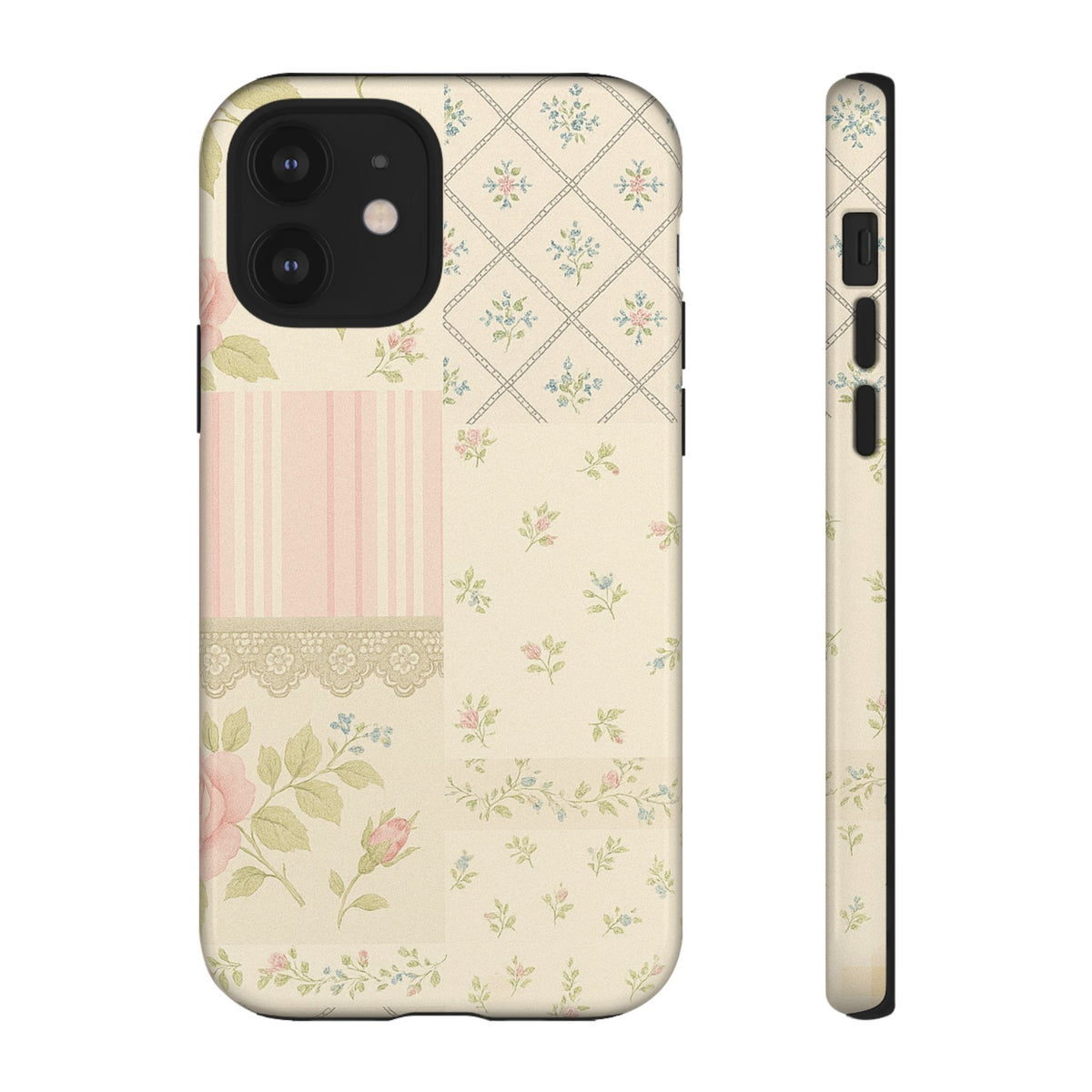Floral Phone Case, Floral Tough Case, Protective Phone Case, Flower Case, Tough Phone Cover, Floral Tech Accessory iPhone 12 Glossy