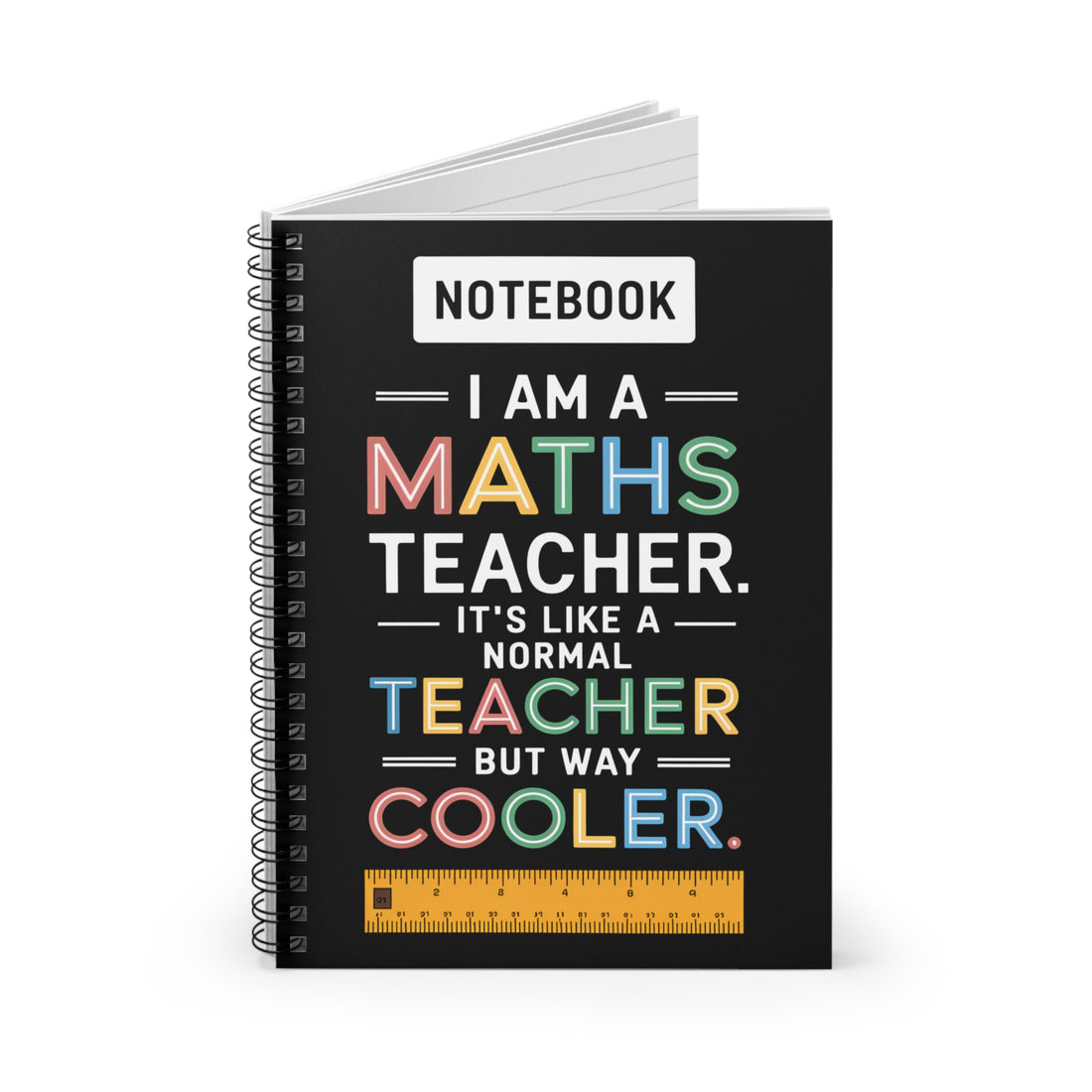 Cool Maths Teacher Spiral Notebook - Ruled Line, Perfect Gift for Educators, Journal, Student Supplies, Back to School, Teacher Appreciation