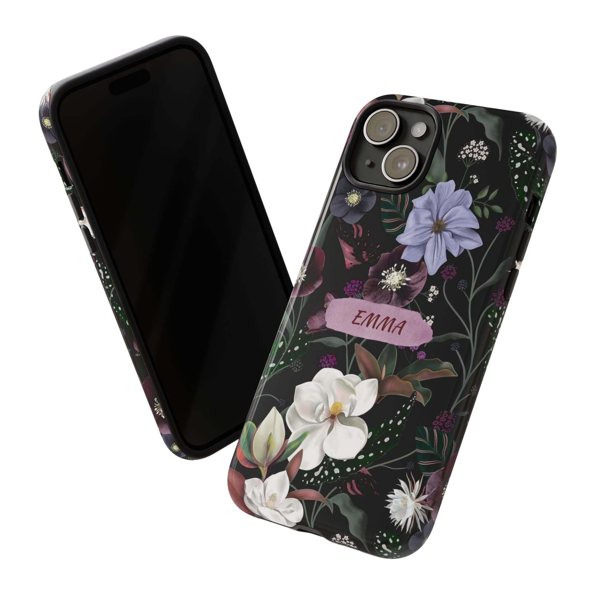 Phone Cases, Personalised Floral Pattern Ultra Plus Pro Cover, iPhone 16, 15, 14, 13+, Samsung Galaxy S23, S22, Custom Case